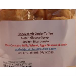 Norfolk Jar Kitchen Honeycomb Cinder Toffee Sweet Bag